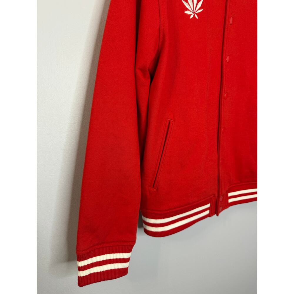 Medmen Red Versatile Bomber Jacket Unisex Sz XL - Picture 4 of 10